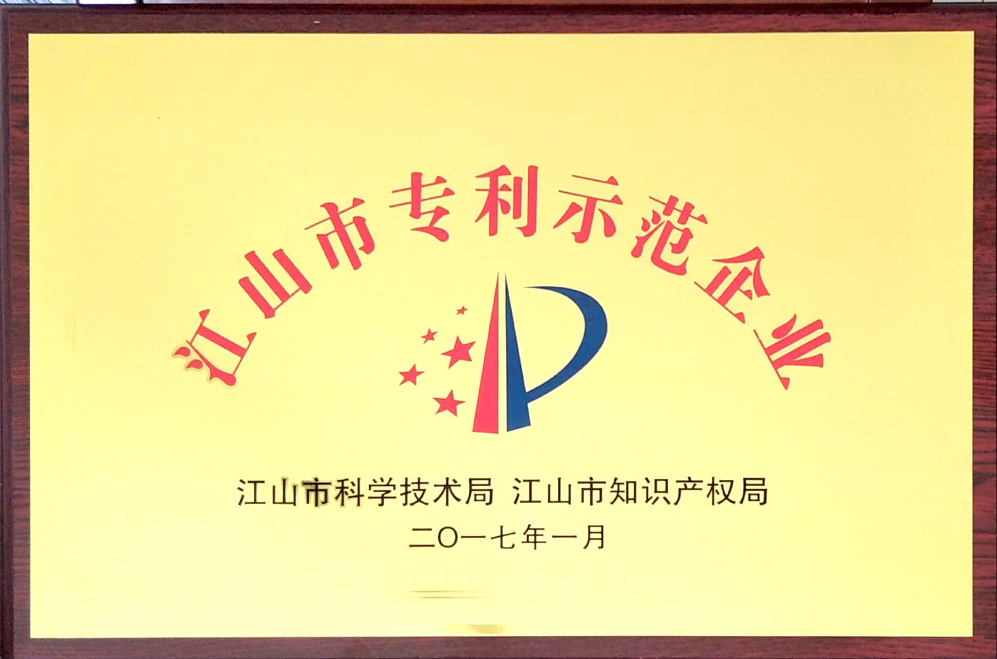 江山市專利示範企業